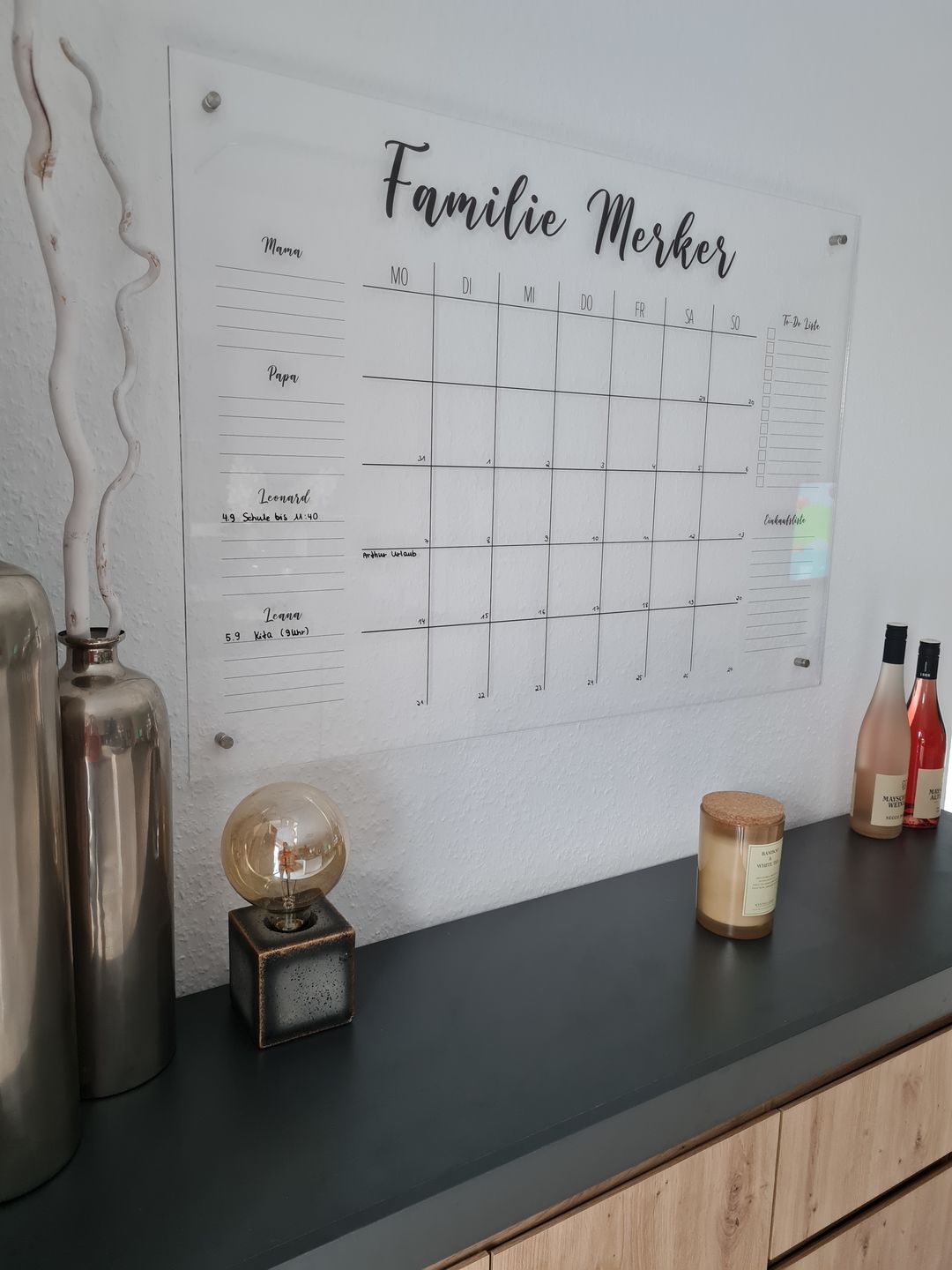 Customer photo review of 4-Namen Familienplaner