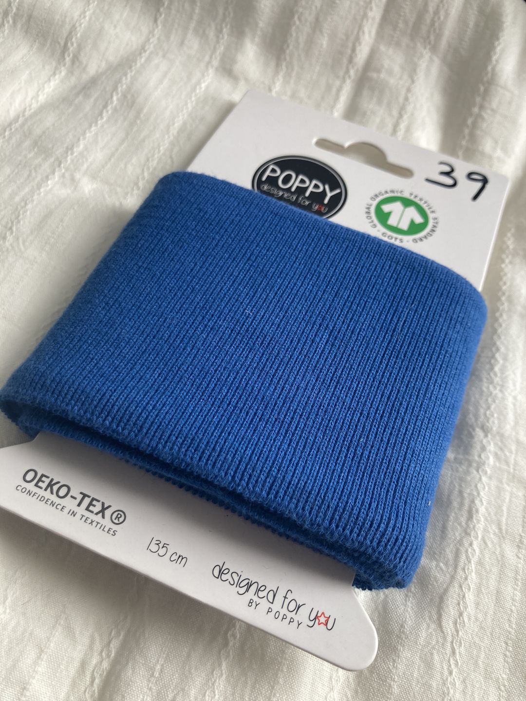 Customer photo review of Organic Ribbed Cuffs - 135cm