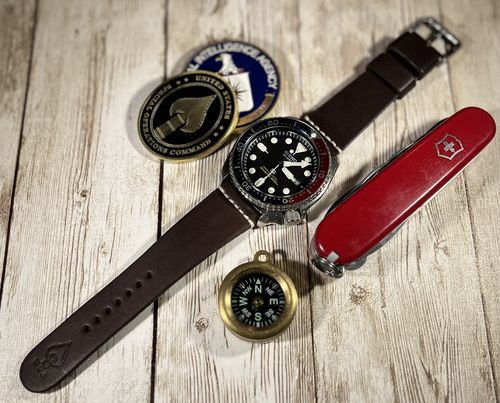 Customer photo review of Jedburgh Leather Watch Strap