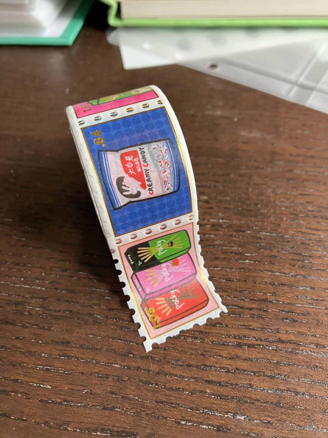Customer photo review of Asian Snacks Washi Tape