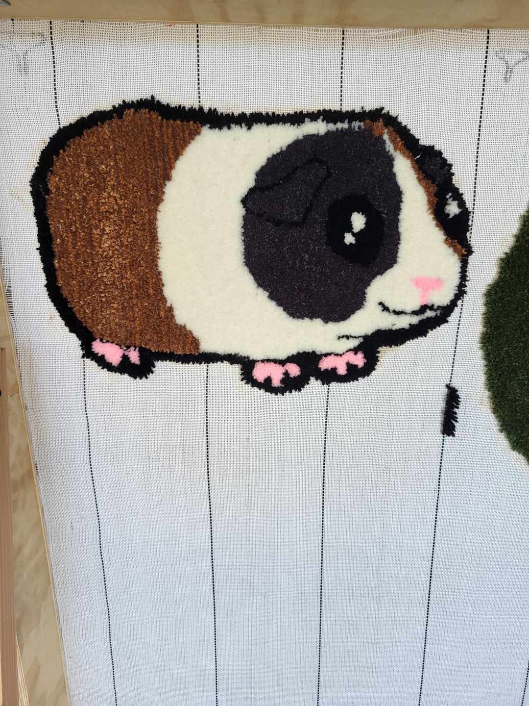 Customer photo review of Cut Pile Tufting Machine + Fabric - The SPIDER