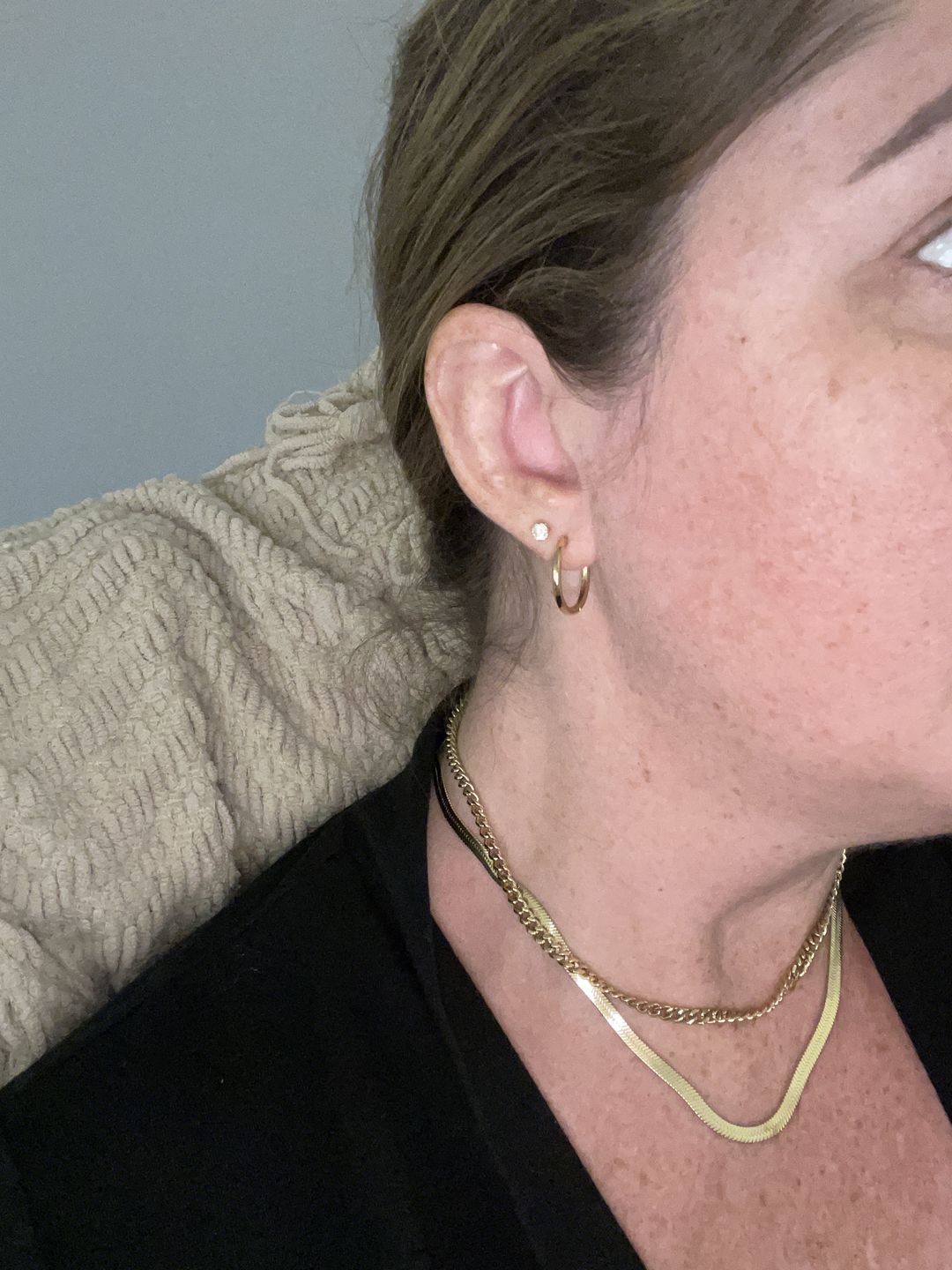 Customer photo review of Essential Earrings Small
