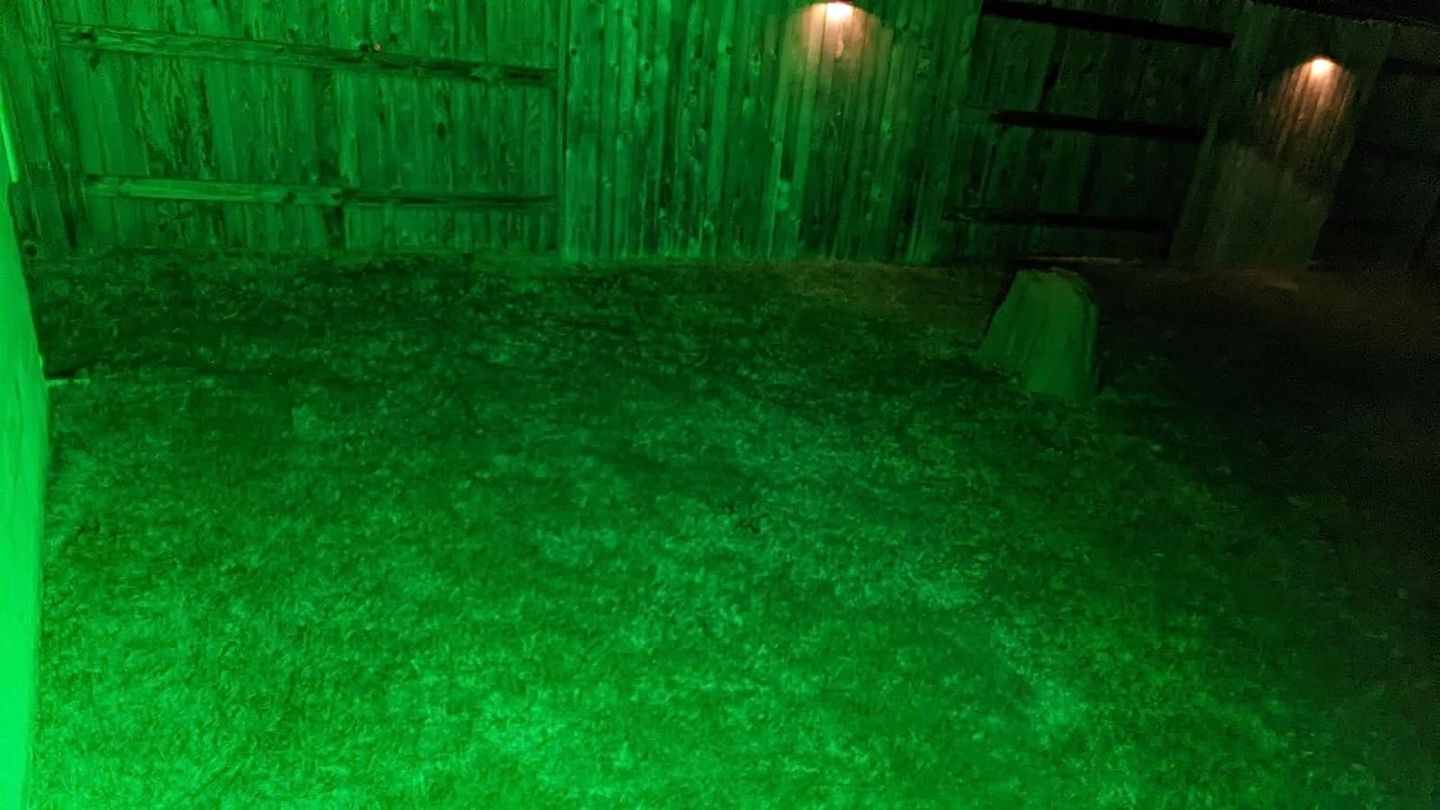 Customer photo review of Solar Green Floodlight for Night Hunting -10,000 lumens
