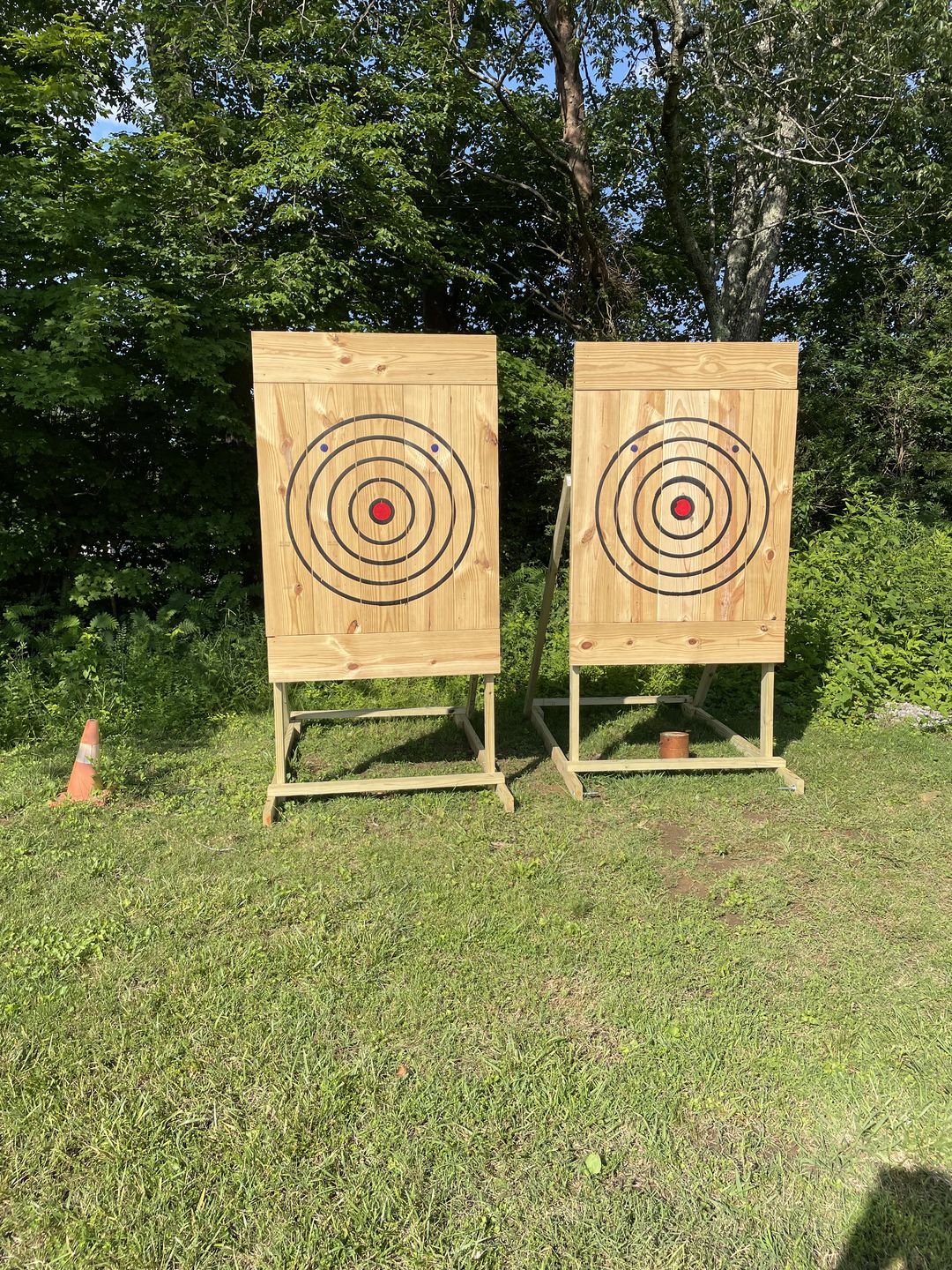 Customer photo review of Axe Throwing Target Builder Kit (Refillable Markers + Stencil)