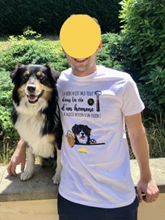Customer photo review of Bière et Wouaf - T-Shirt personnalisé