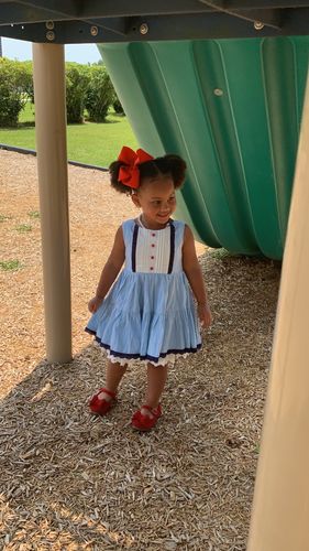 Customer photo review of [Crimson Crush] FLAWED Bow Shoes