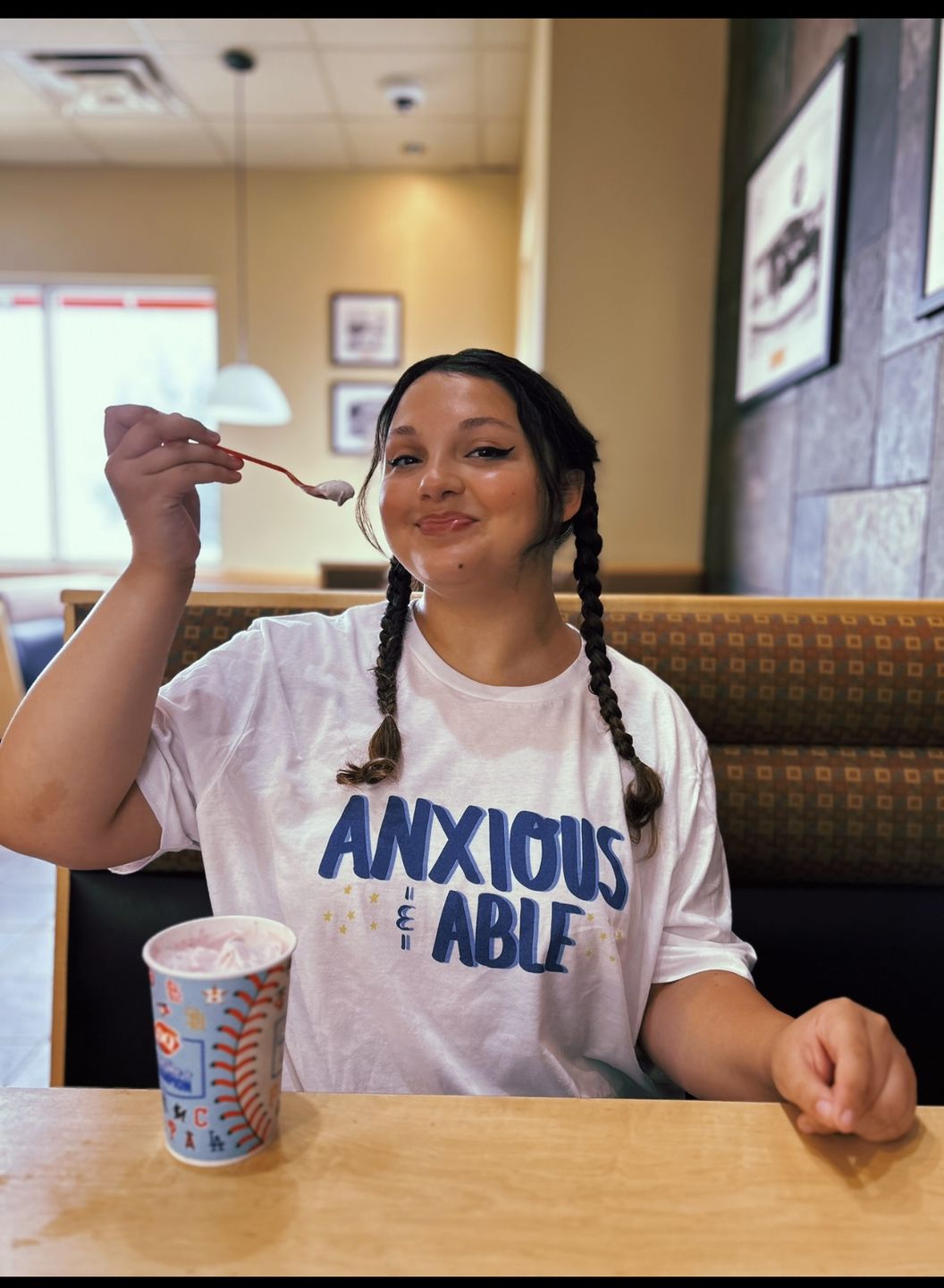 Customer photo review of Anxious & Able T-Shirt