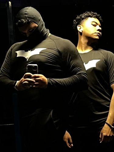 Customer photo review of Dark Knight Compression Shirt