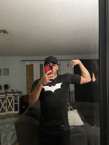 Customer photo review of Dark Knight Compression Shirt