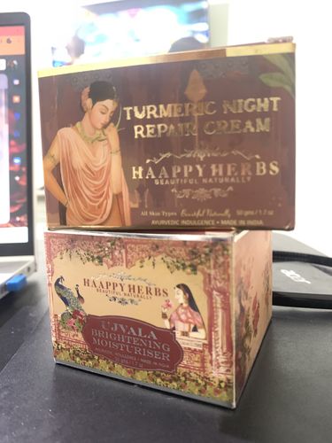 Customer photo review of Turmeric Night Repair Cream