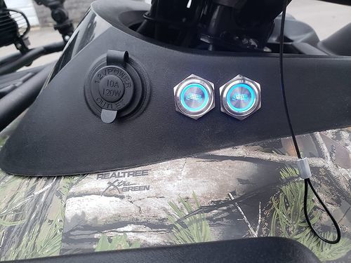 Customer photo review of 19mm Led LOGO Push Button Switch (To purchase customized products, please contact the official email info@apiele.com  Customized patterns start from 100 pieces)