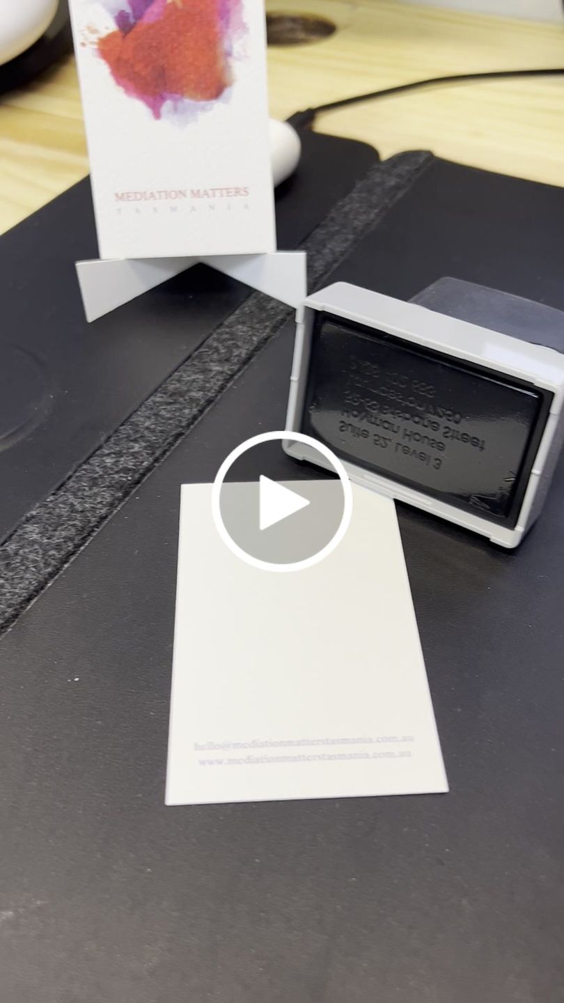 Customer video review of Pre-Inked Stamps