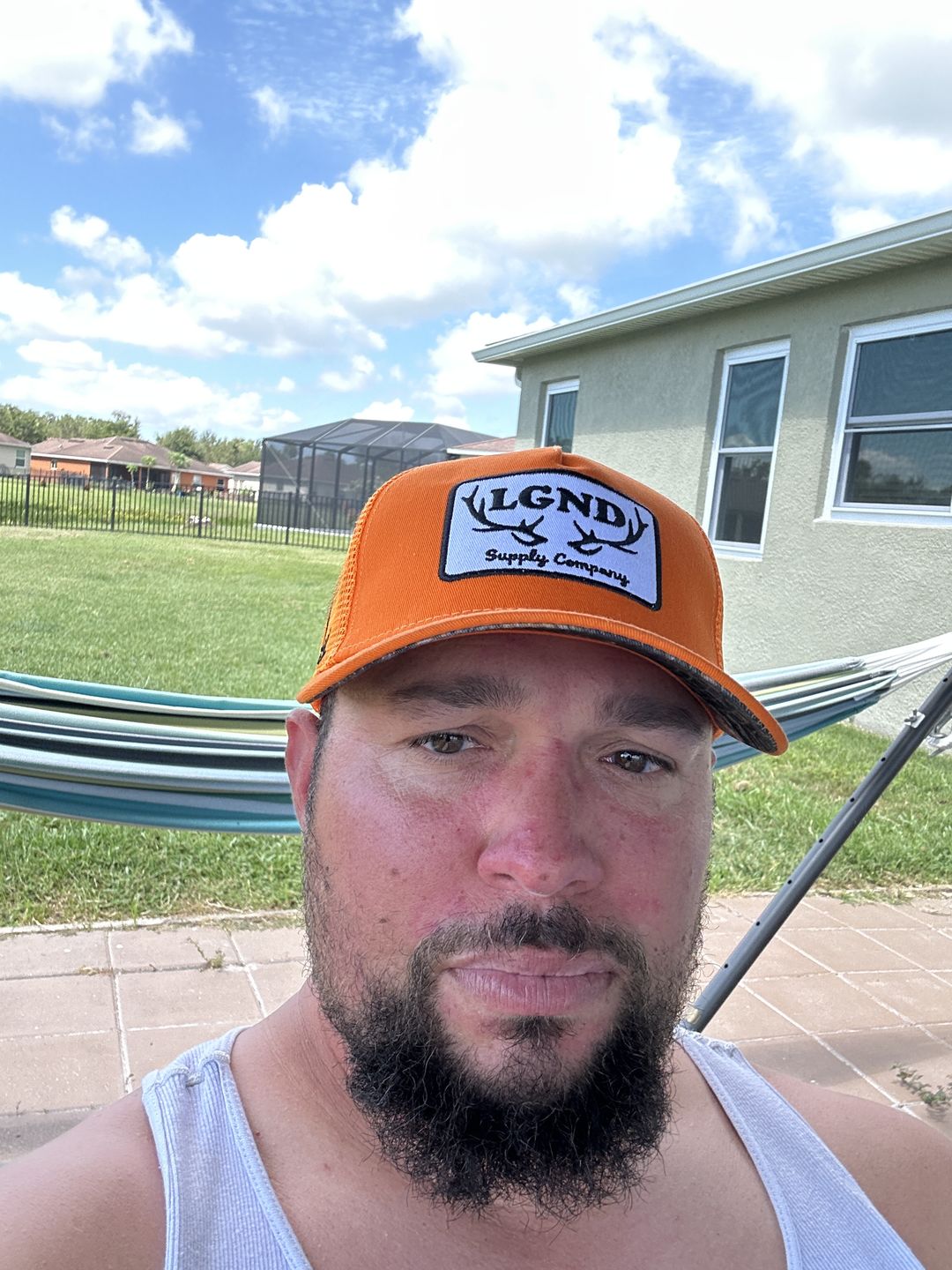 Customer photo review of Hunter Orange Snapback