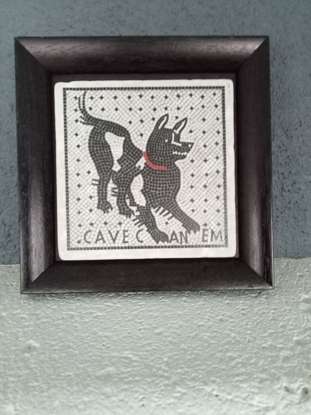 Customer photo review of Cave Canem mosaico di Pompei - mattonella in marmo
