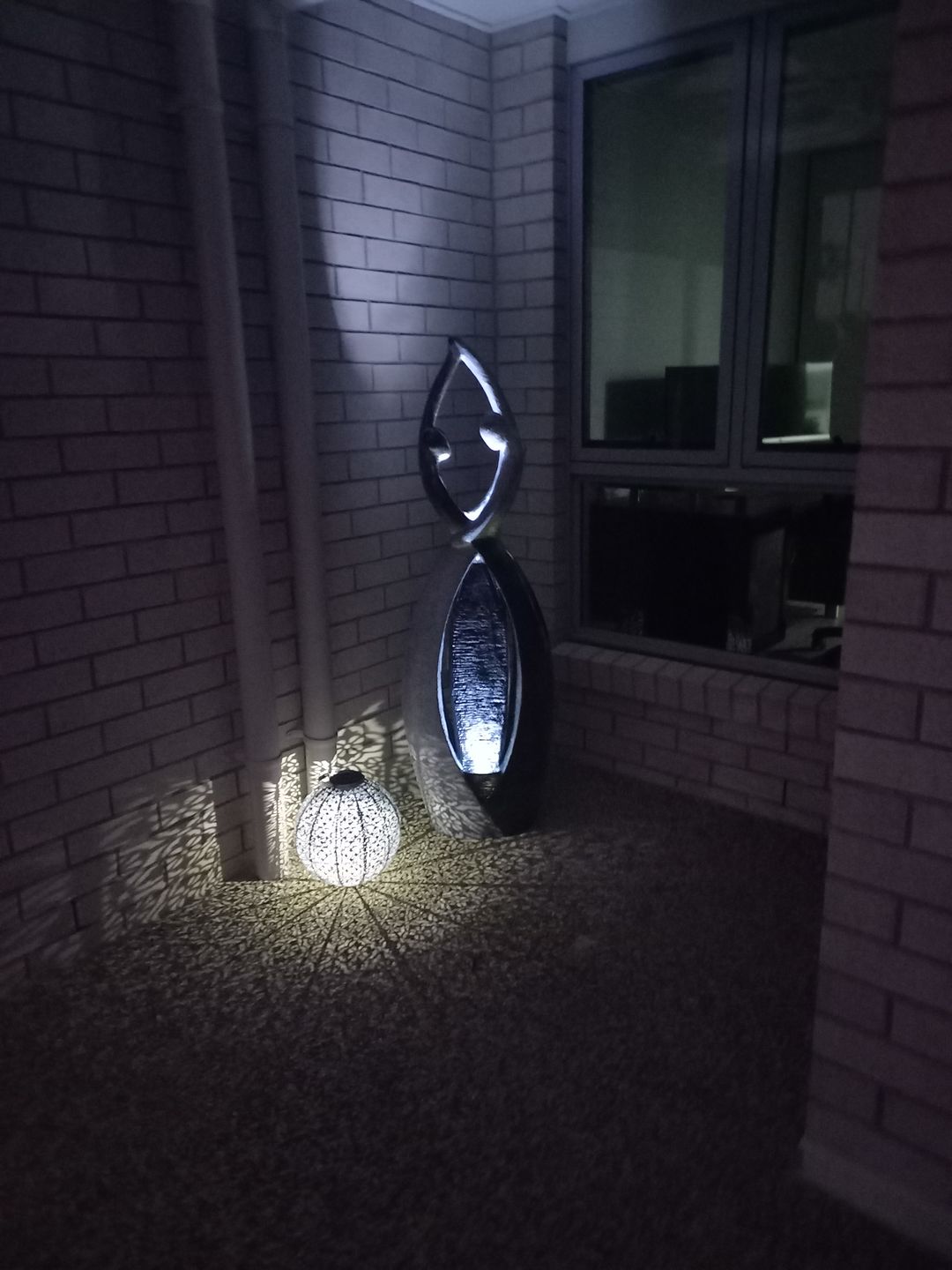 Customer photo review of Harmony Dancers Tall Indoor & Outdoor Water Feature - 145cm