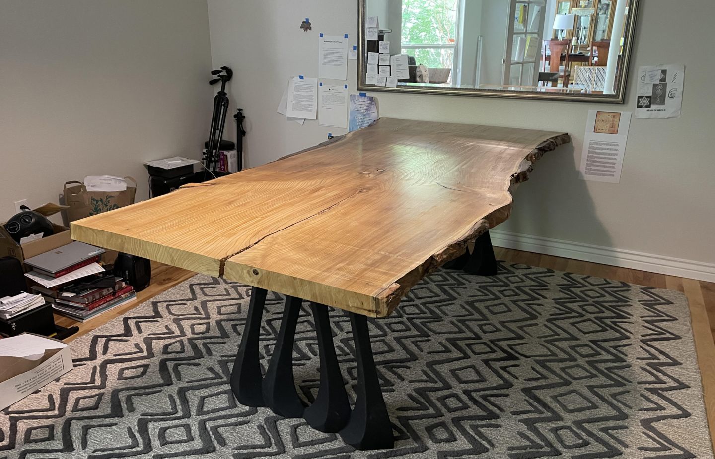 Customer photo review of Metal Table Legs - 410 Radix - 28H inch - Set of 2 pcs - Flowyline