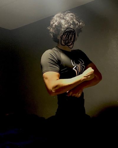 Customer photo review of Dark Knight Compression Shirt