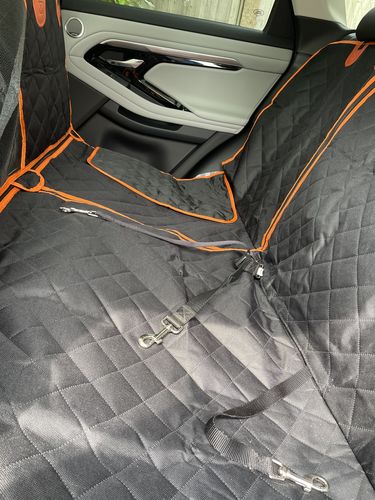 Customer photo review of 4 in 1 Convertible Dog Car Seat Cover - Waterproof