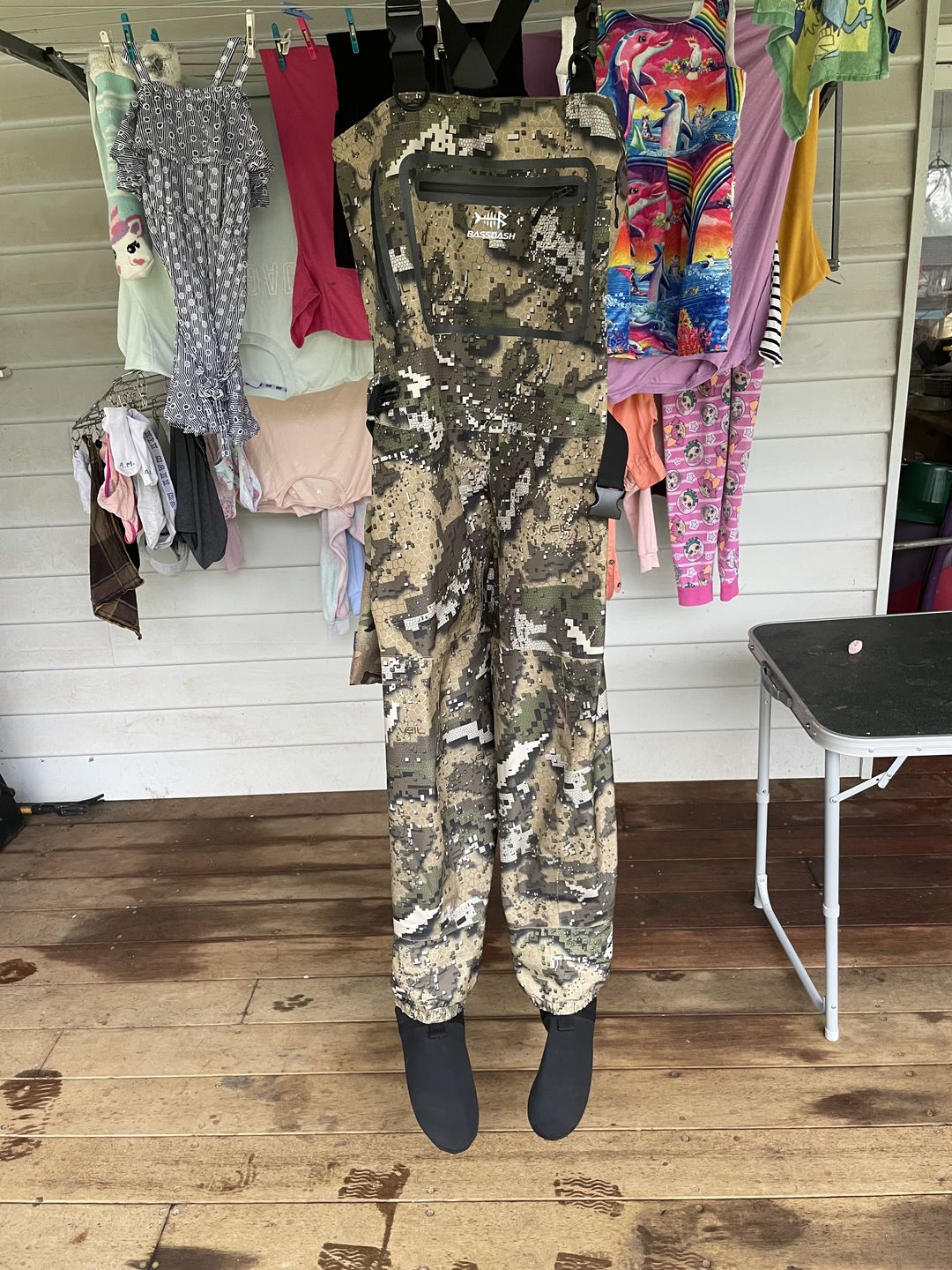 Customer photo review of Men's Veil Camo Breathable Wader - Stocking Foot