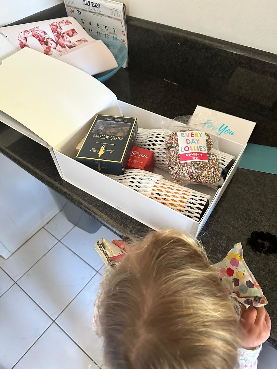 Customer photo review of Hampers with alcohol