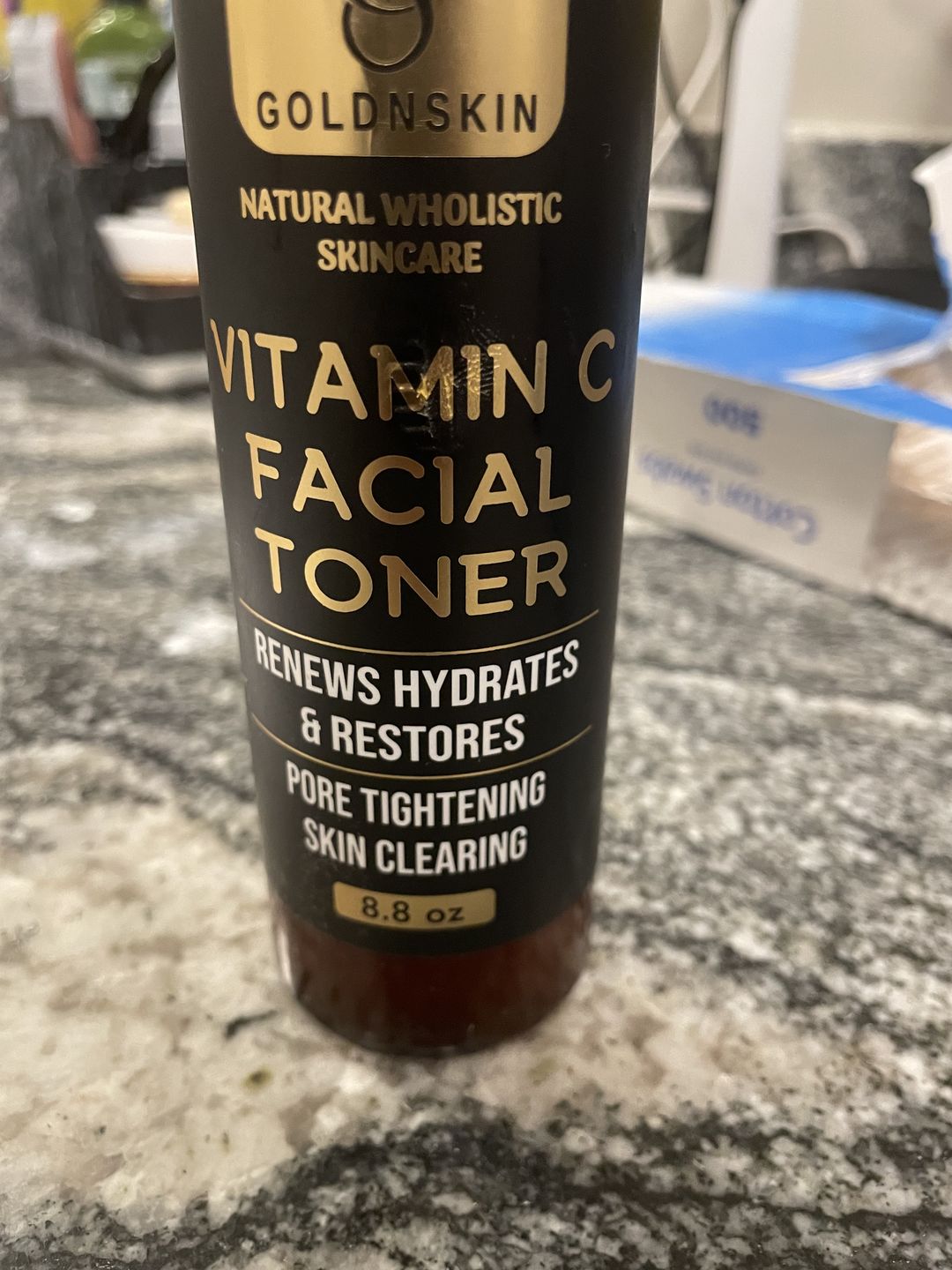 Customer photo review of Vitamin C Pore tightening Exfoliating Toner