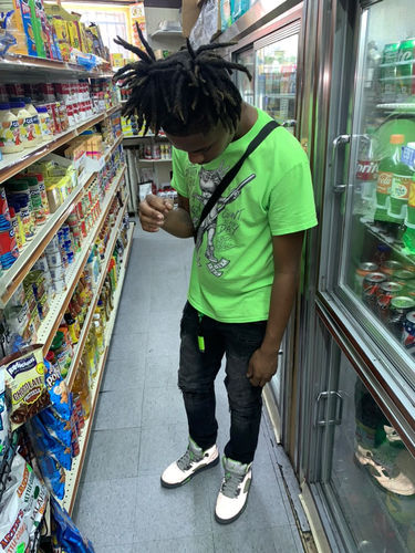 Customer photo review of Jordan 5 Green Bean DopeSkill Green Bean T-shirt Gettin Bored With This Money Graphic
