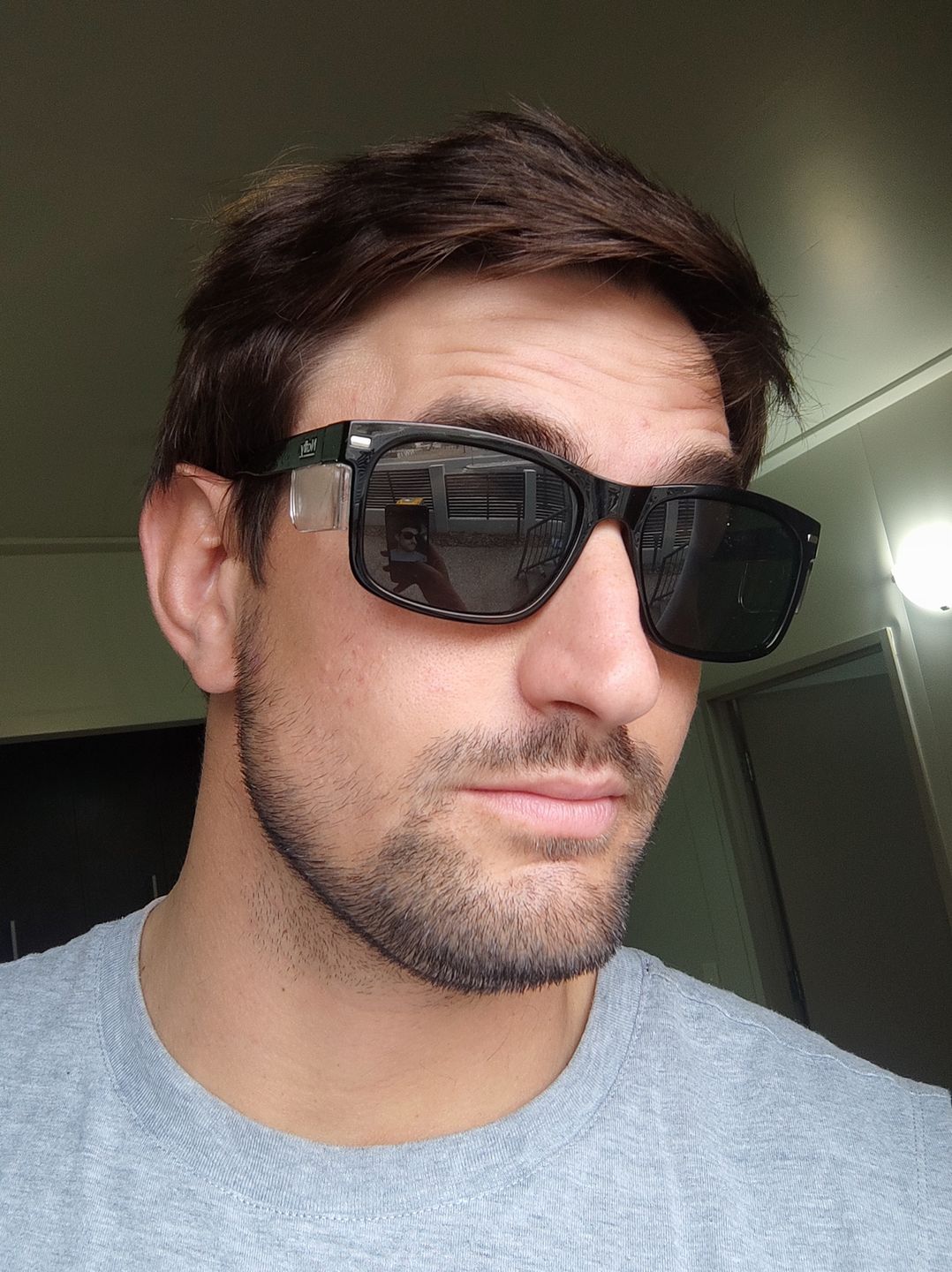 Customer photo review of Kenneth Black Safety Glasses