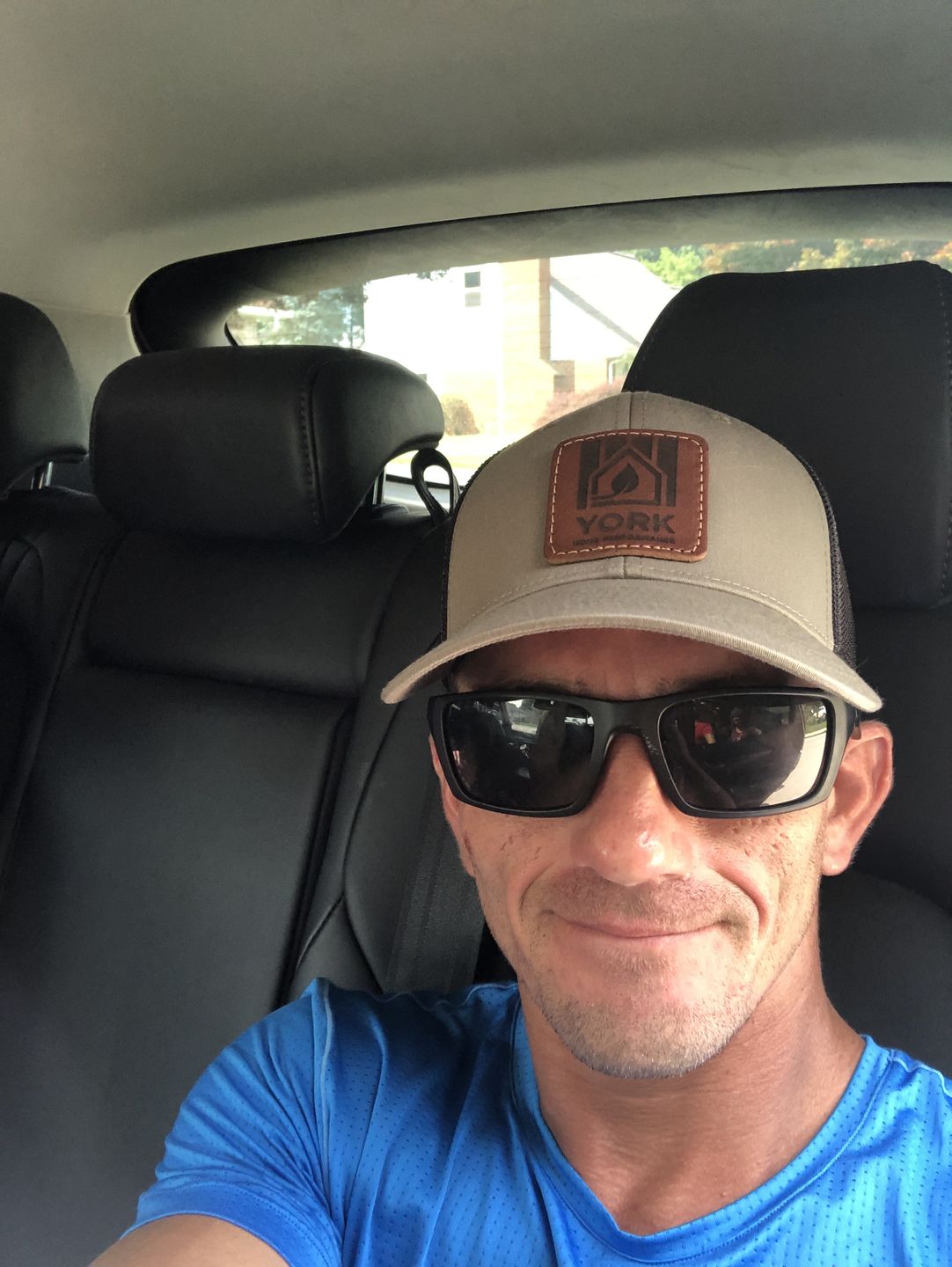 Customer photo review of Richardson 110 Flexfit Custom Leather Patch Hat