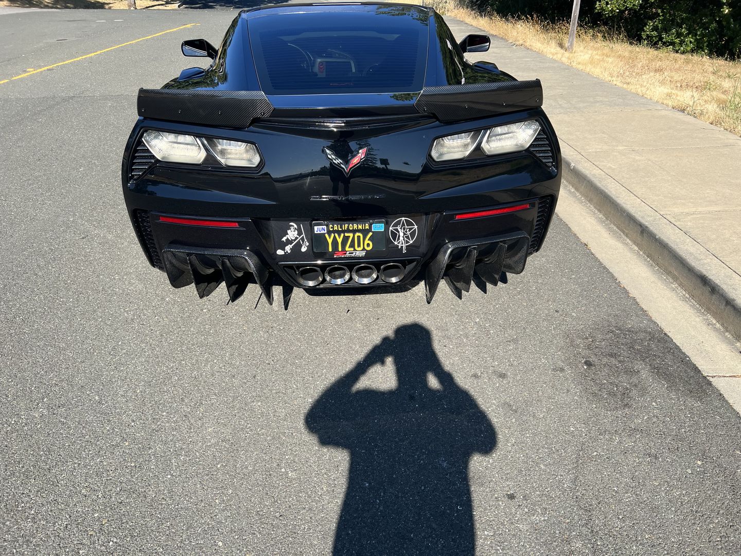 Customer photo review of Chevrolet Corvette C7 Add On Rear Bumper Diffuser