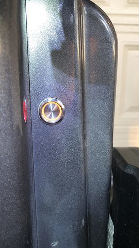 Customer photo review of 10 Amp 19mm Latching Stainless Steel/Aluminium alloy Push Button Switch LED Waterproof Round Self-Locking 1NO