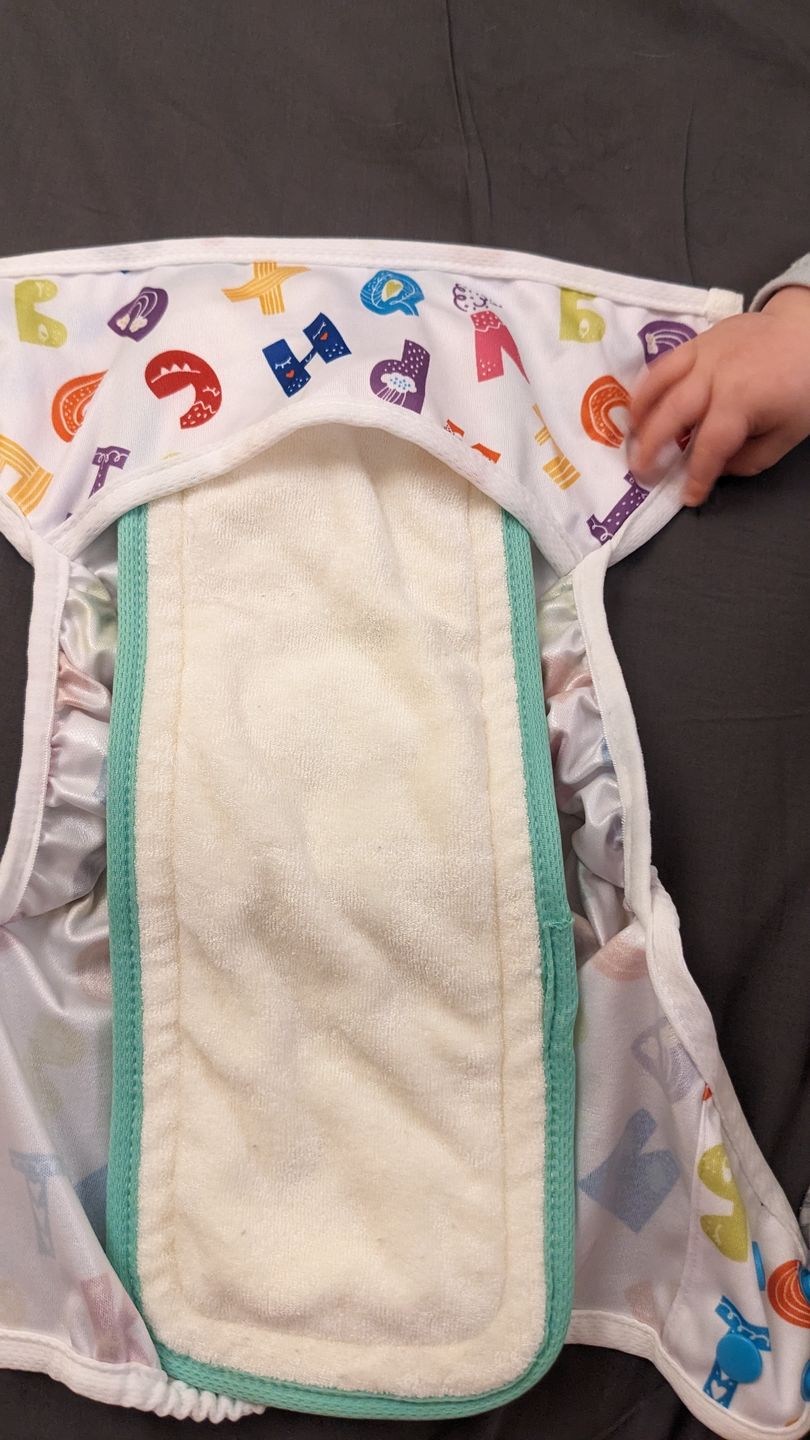 Customer photo review of 6-Layer Bamboo Hemp Cotton Insert