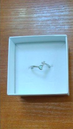 Customer photo review of "FAITH LOVE HOPE" Ring in Opal & 925 Sterling Silver