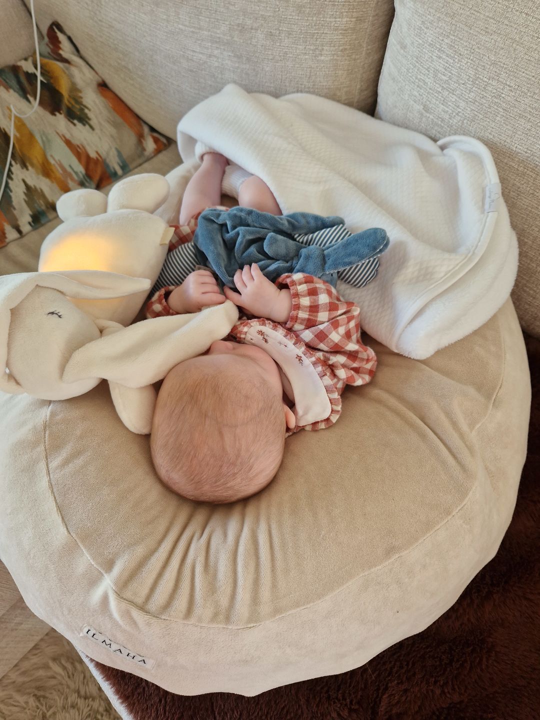 Customer photo review of Relax hoes voor voedingskussen velours | Champagne