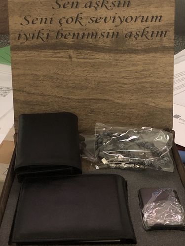 Customer photo review of Tesbih Geschenkset Für Männer Mit Geldbörse