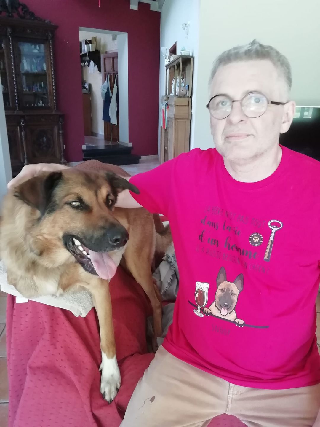 Customer photo review of Bière et Wouaf - T-Shirt personnalisé