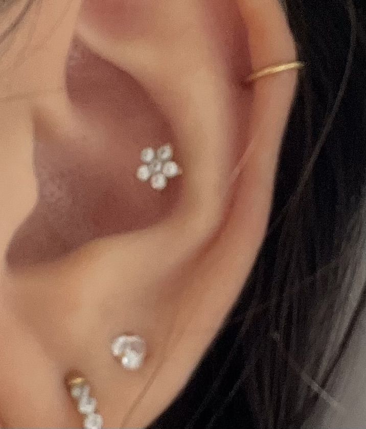 Customer photo review of Flower Piercing | Titan