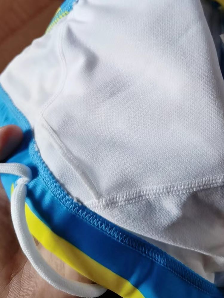 Customer photo review of Men's Fashion Summer Printed Swim Shorts Briefs