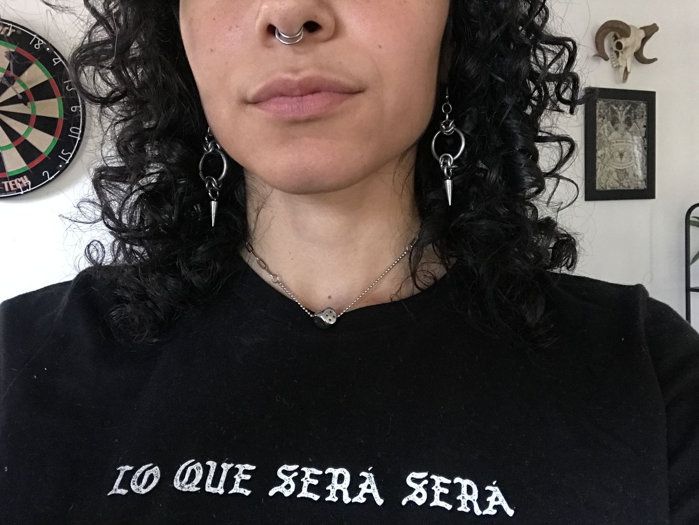 Customer photo review of Talis Dice Necklace