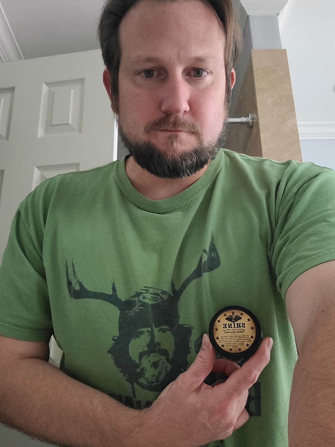 Customer photo review of SHINE Premium Beard Cream (2 oz)