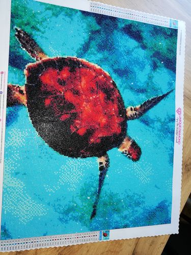 Customer photo review of 5D Diamond Painting Ozean Schildkröte