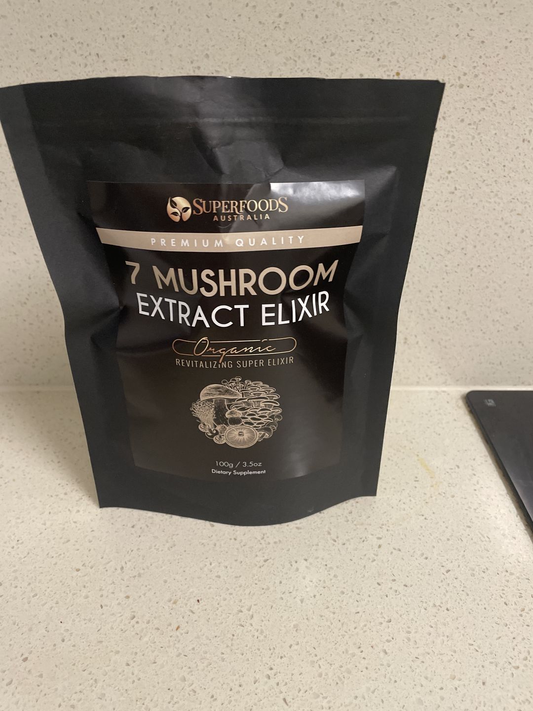 Customer photo review of Organic 7 Mushroom Extract - Chaga, Reishi, Cordyceps, Maitake, Shiitake, Lion's Mane, Turkey Tail