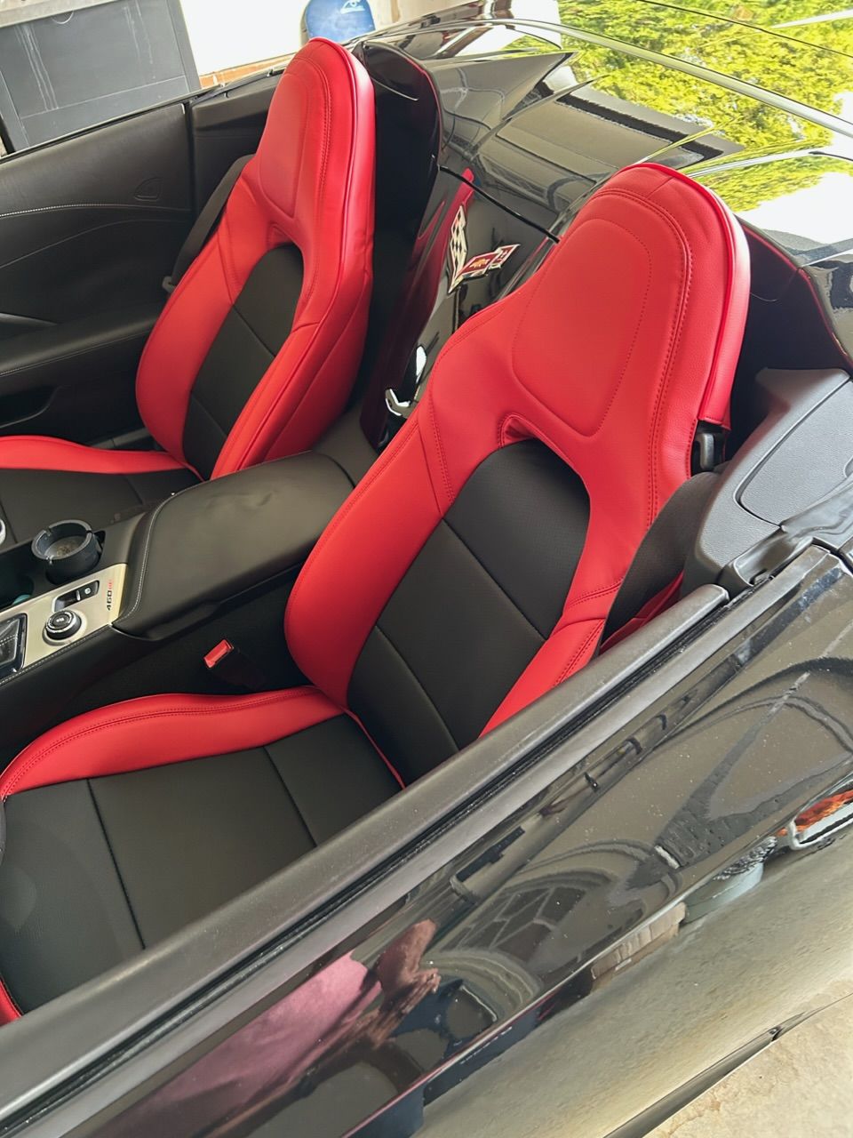 Customer photo review of Corvette C7 Premium Custom Leather Seat Covers
