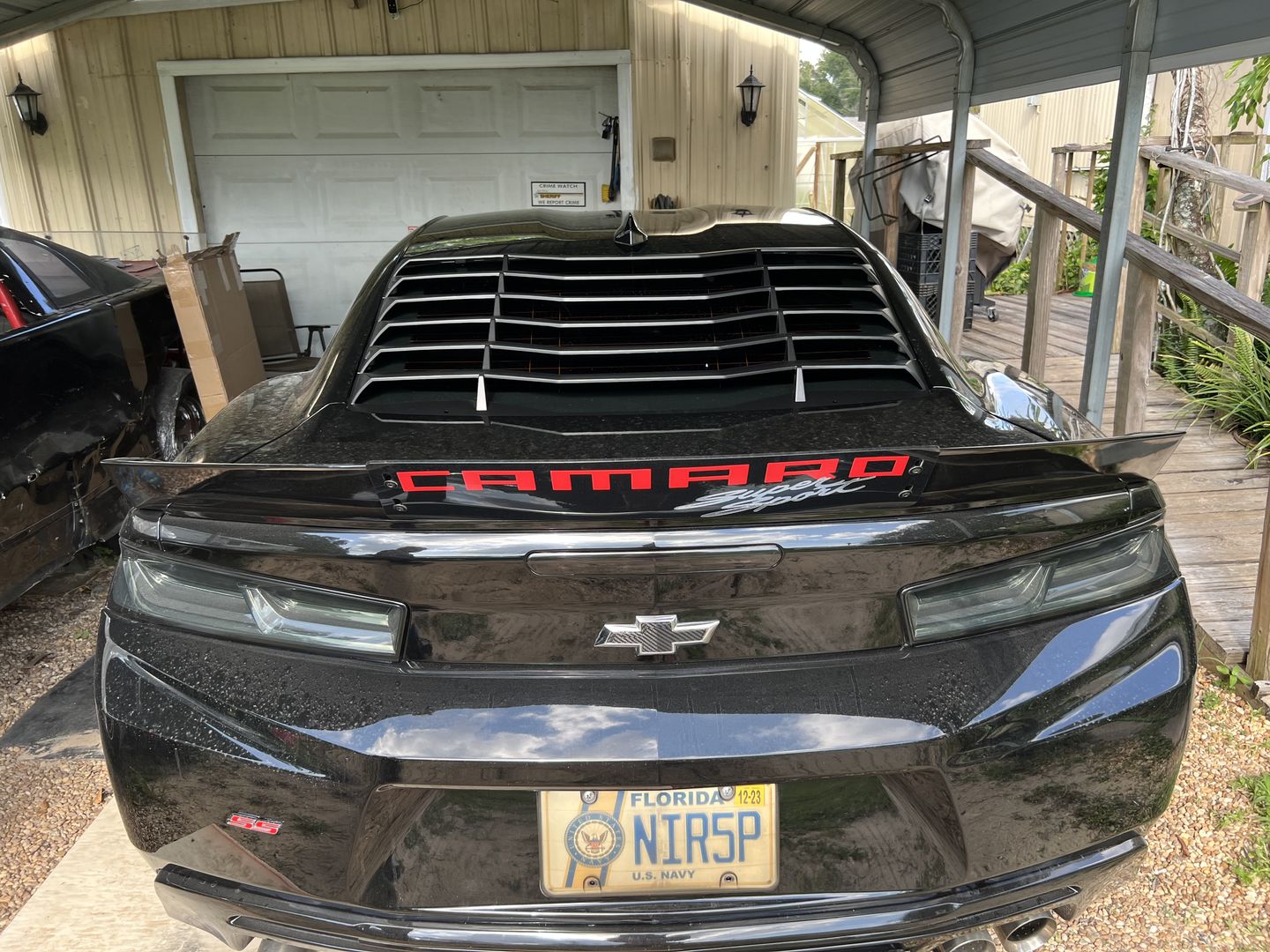 Customer photo review of 6th Gen Camaro Track Package Rear Trunk Spoiler Wing