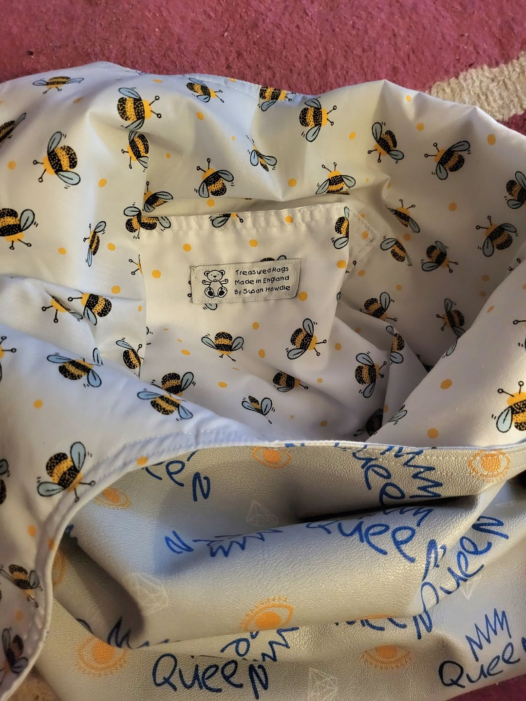 Customer photo review of Bees and Dots Polycotton Fabric