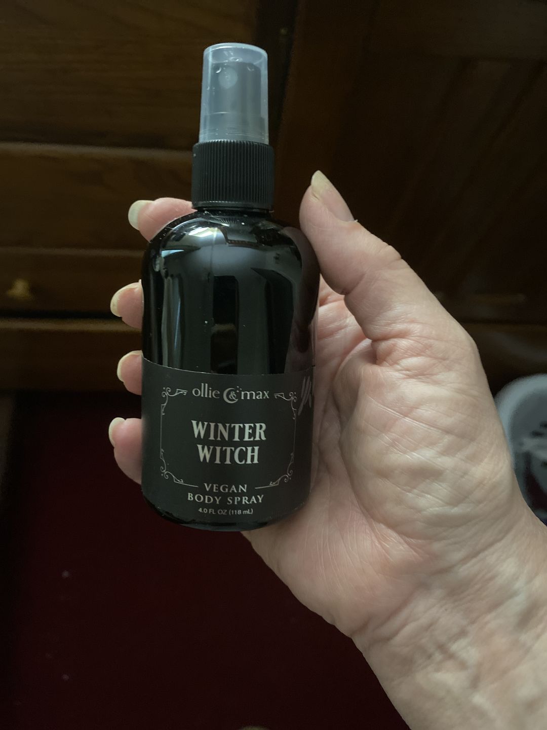 Customer photo review of Winter Witch Body Spray