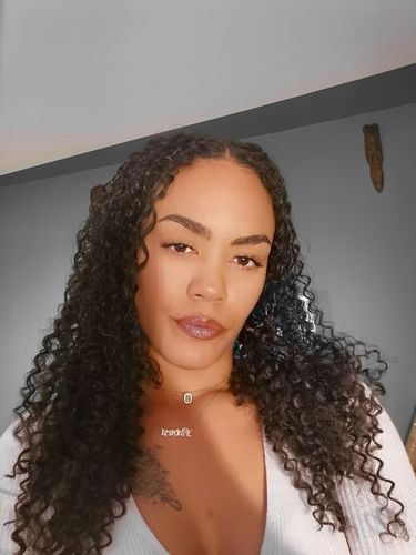 Customer photo review of Clip Ins Extension Curly 12A+ Virgin Human Hair Extension