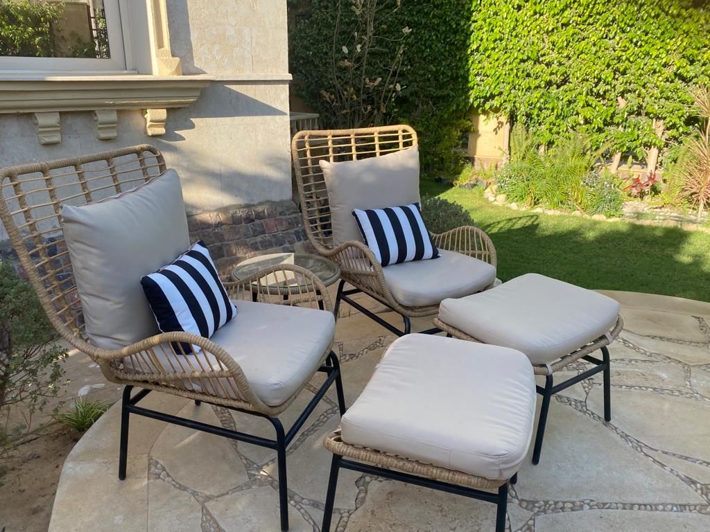 Customer photo review of طقم ميجو رتان 2 كرسي وترابيزه بوف