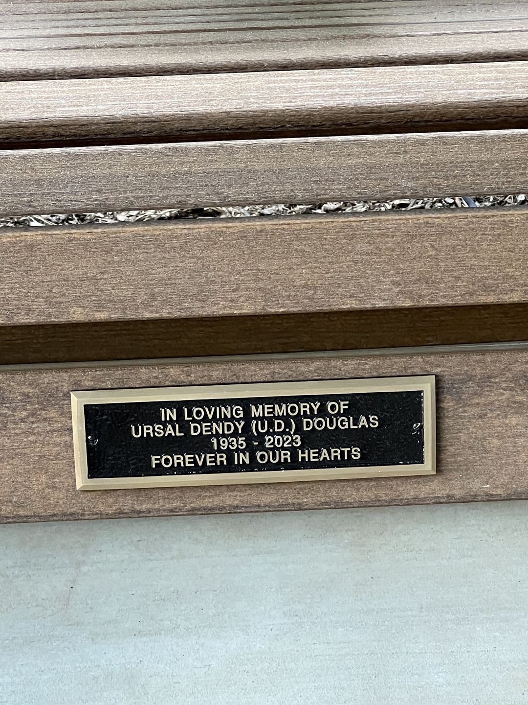 Customer photo review of Not A Day Goes By That You Are Not Missed - Personalized Slate