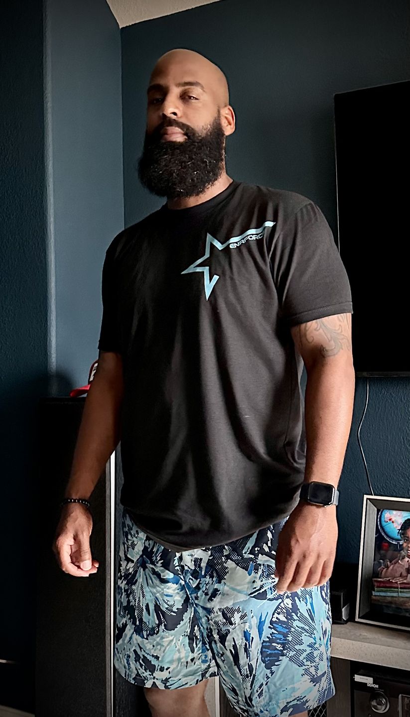 Customer photo review of Mystery Tee