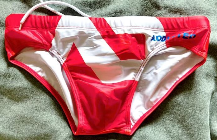 Customer photo review of Men's Fashion Summer Printed Swim Shorts Briefs